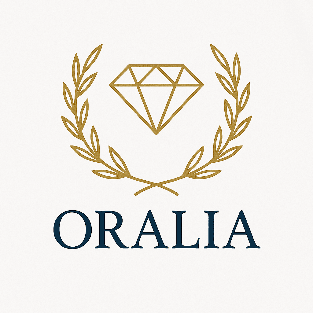 Elegant Diamond and Laurel Crest Logo