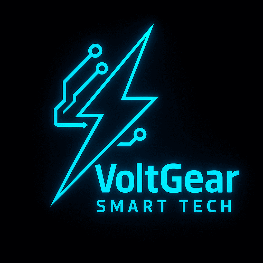 Neon Tech Bolt Logo for Smart Electronics