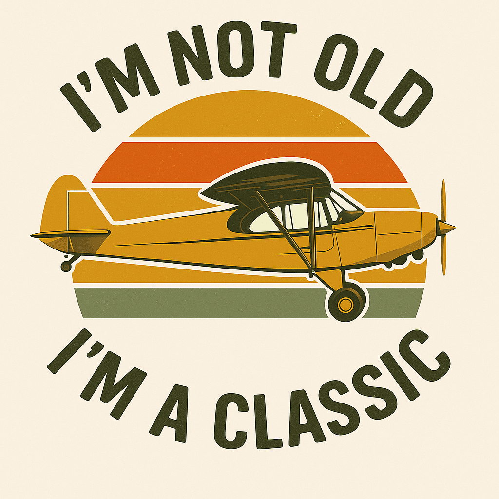 Vintage Plane Classic Retro T-Shirt Design