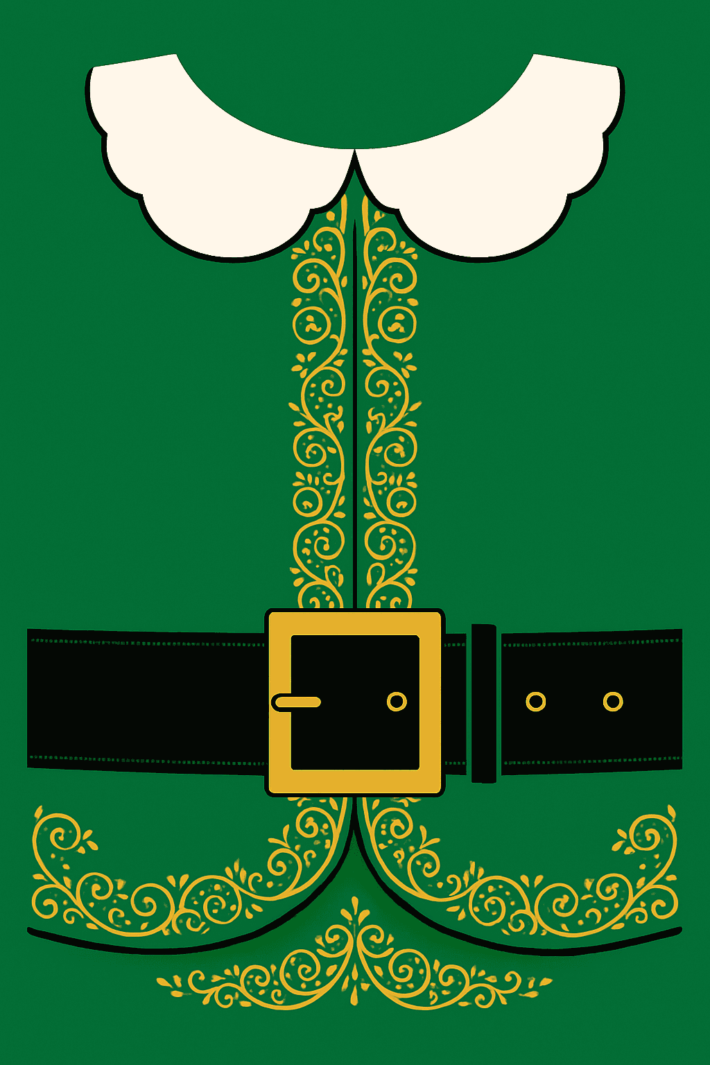 Festive Green Elf Costume Design