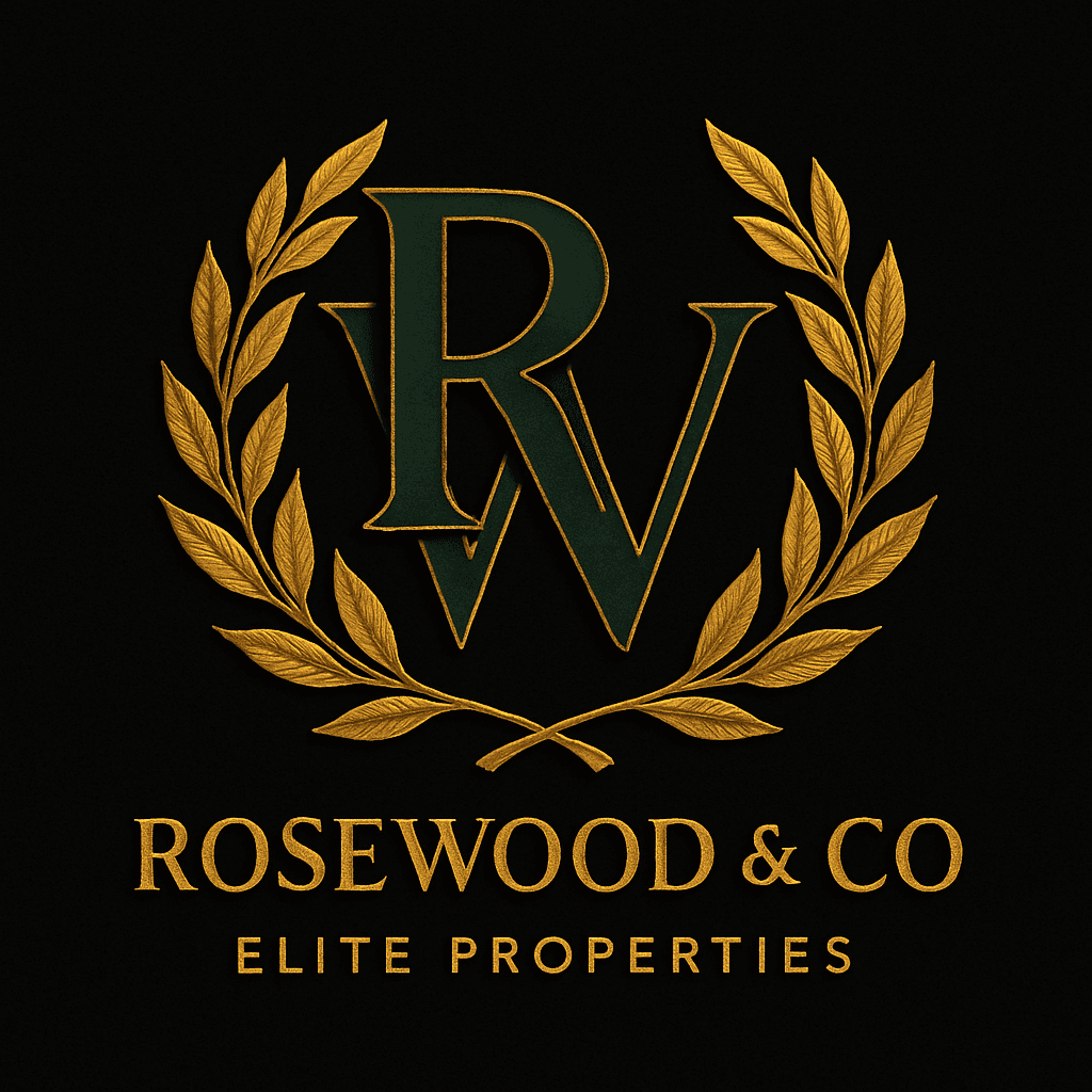 Elegant Laurel Crest Logo for Luxury Real Estate
