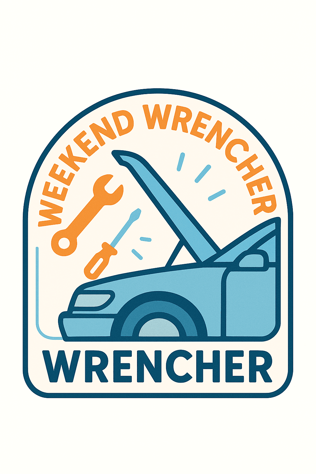 Weekend Wrencher Car Repair Sticker