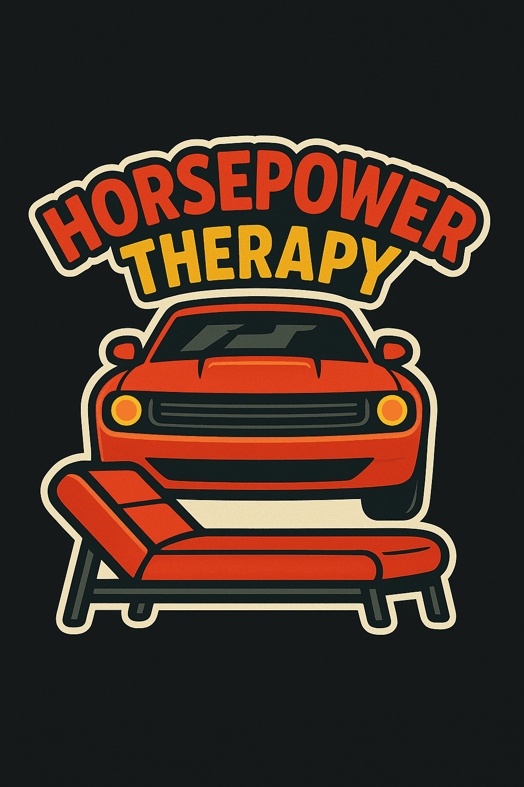 Horsepower Therapy Car Enthusiast Sticker