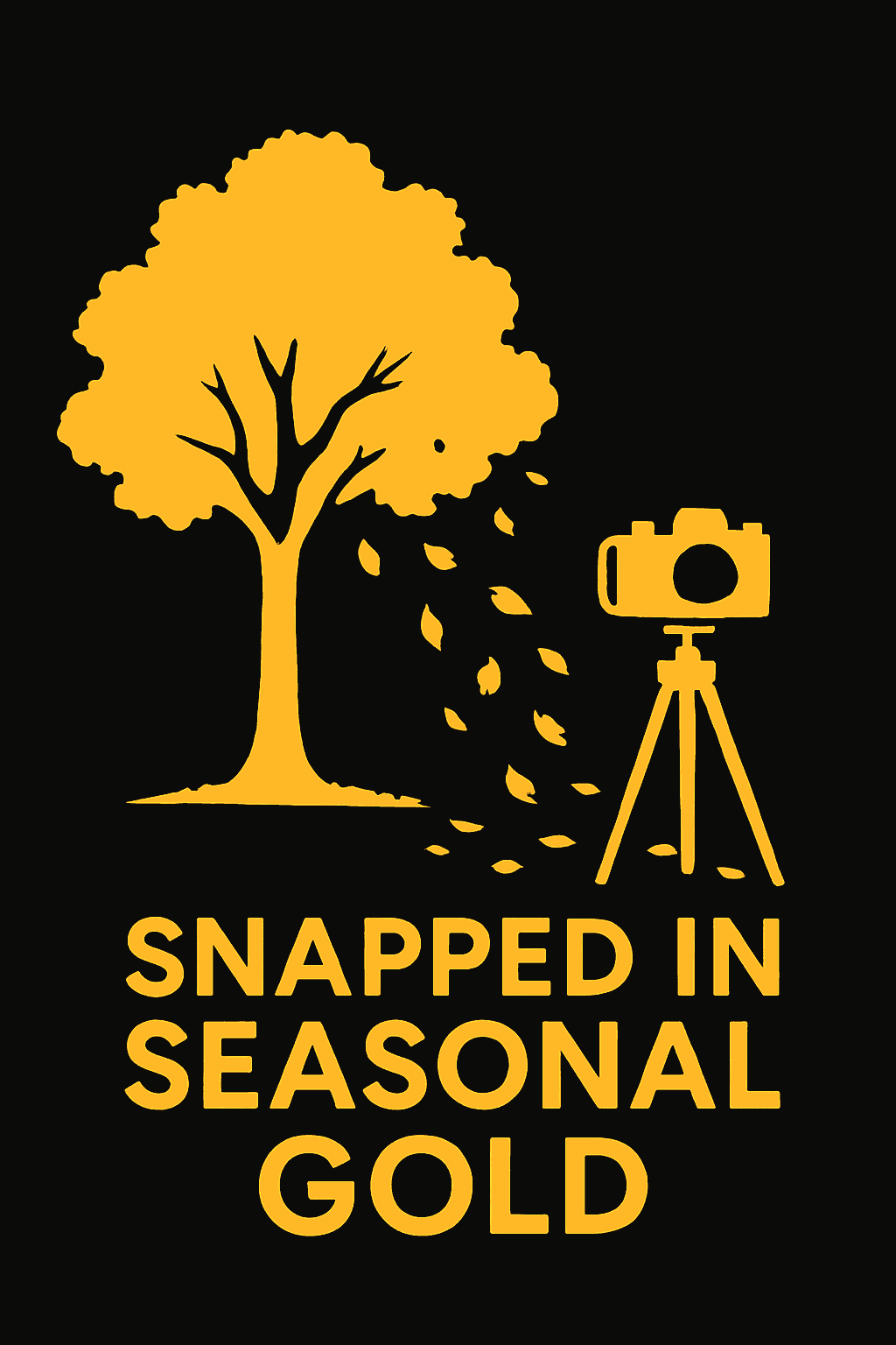 Snapped in Seasonal Gold - Autumn Photography Tee