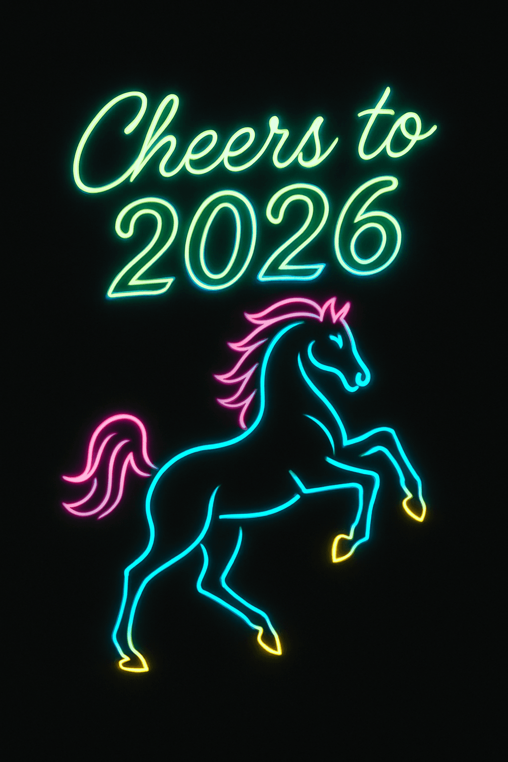 Cheers to 2026 Neon Horse Celebration