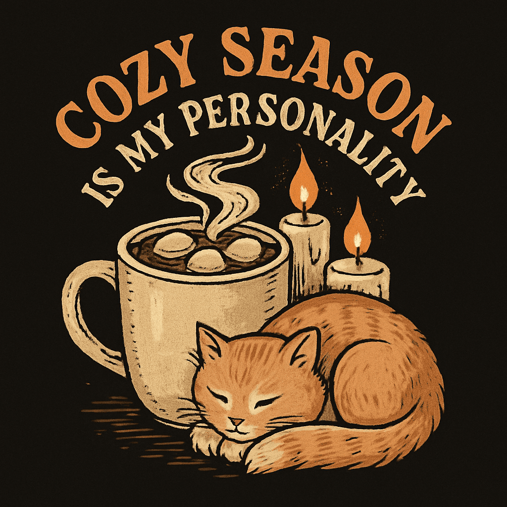Cozy Season is My Personality Cat & Cocoa