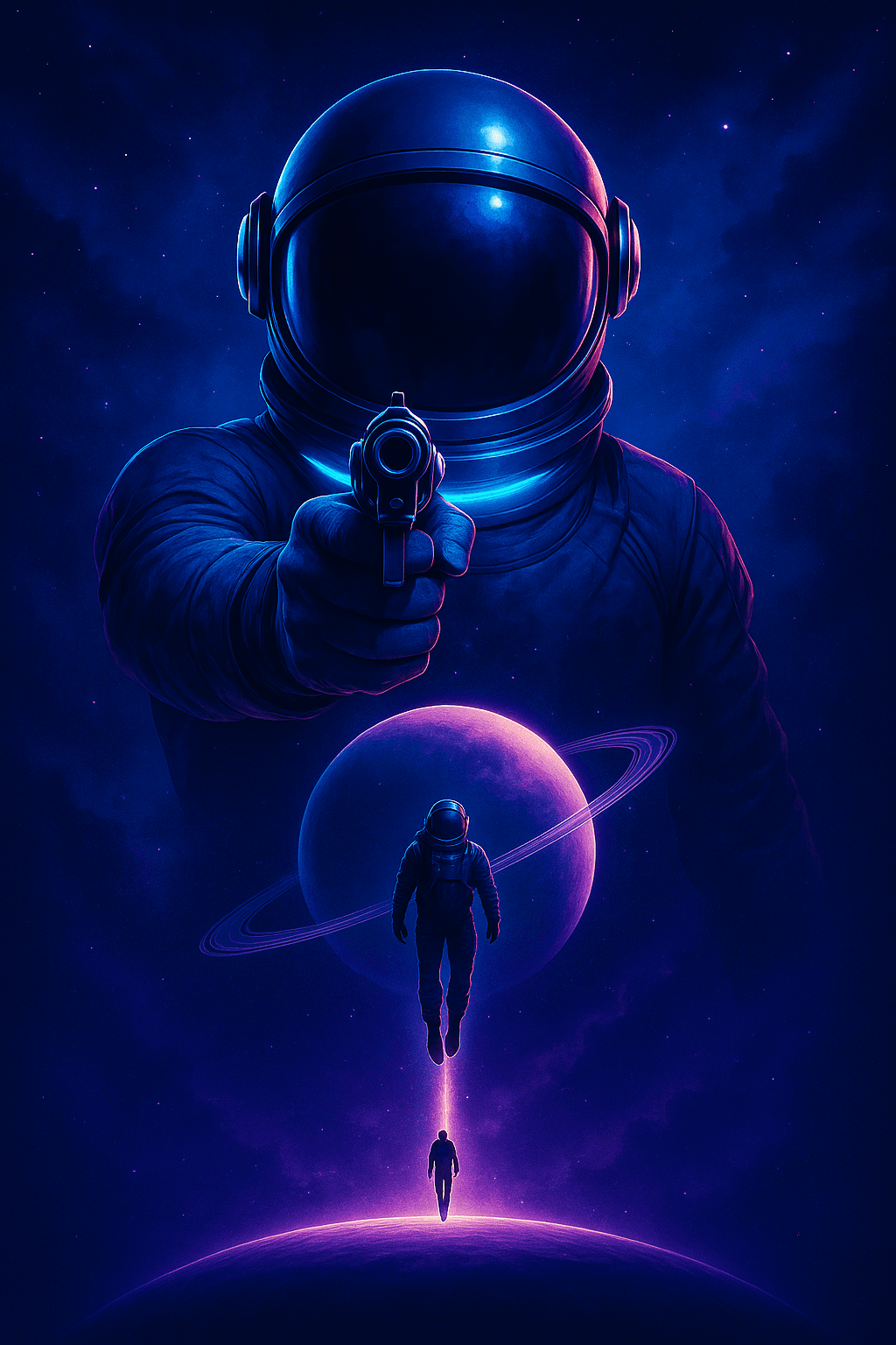 Cosmic Confrontation: An Astronaut's Journey