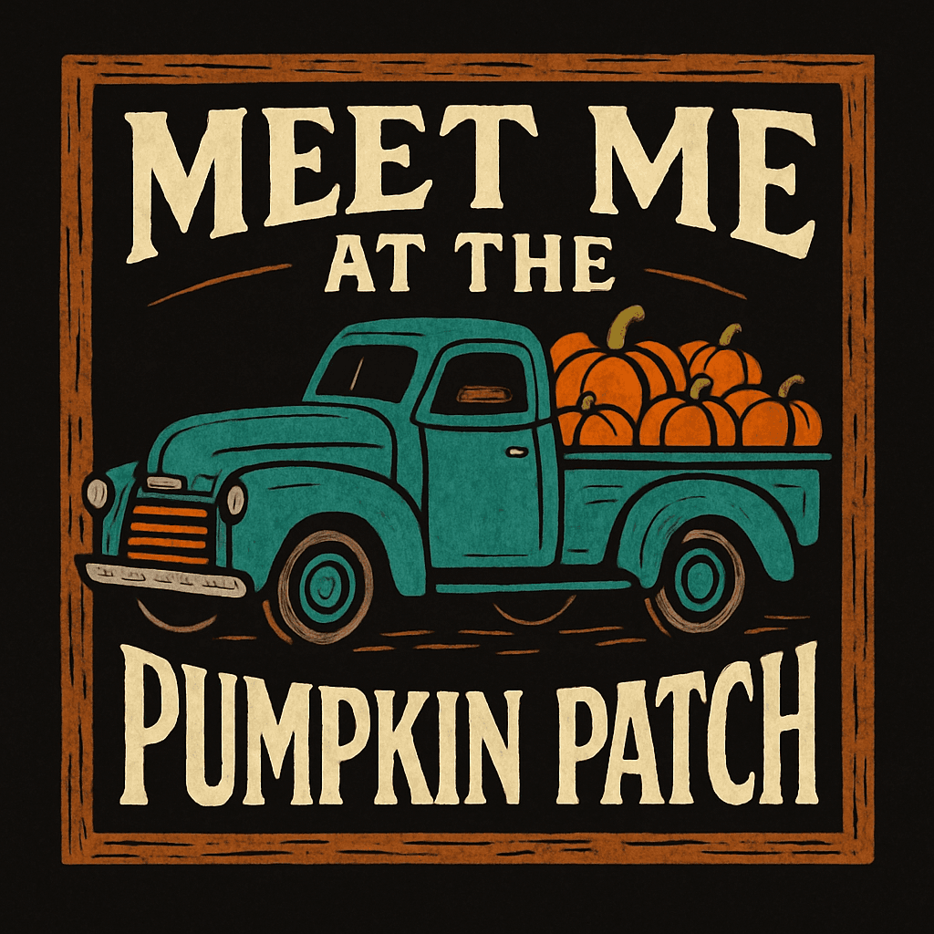 Meet Me at the Pumpkin Patch Vintage Truck