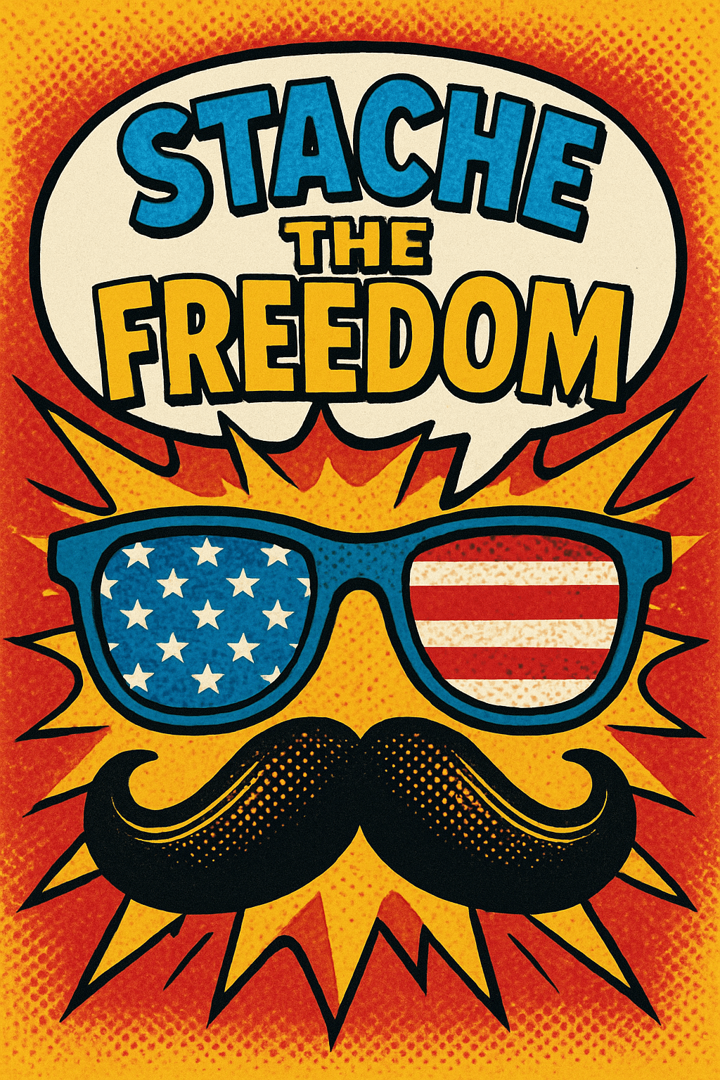Stache the Freedom Fun!