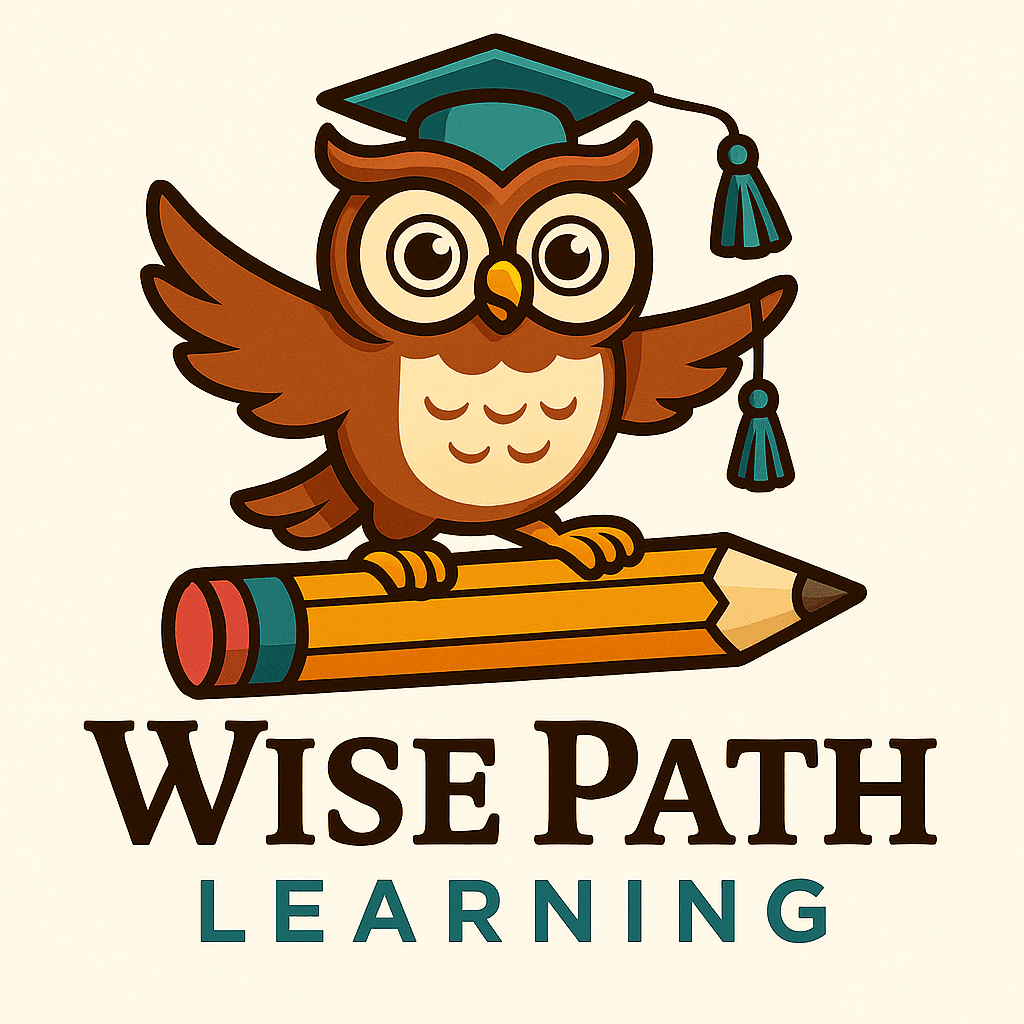 Wise Owl Graduation Logo with Pencil
