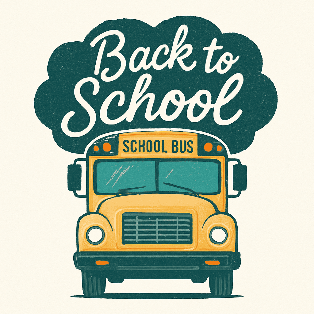 Classic School Bus Back to School Design