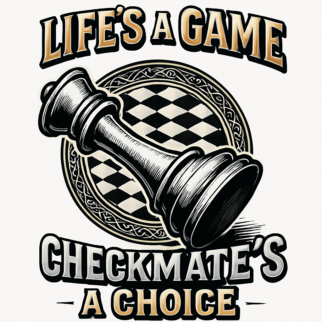 Life's a Game Chess Checkmate Design