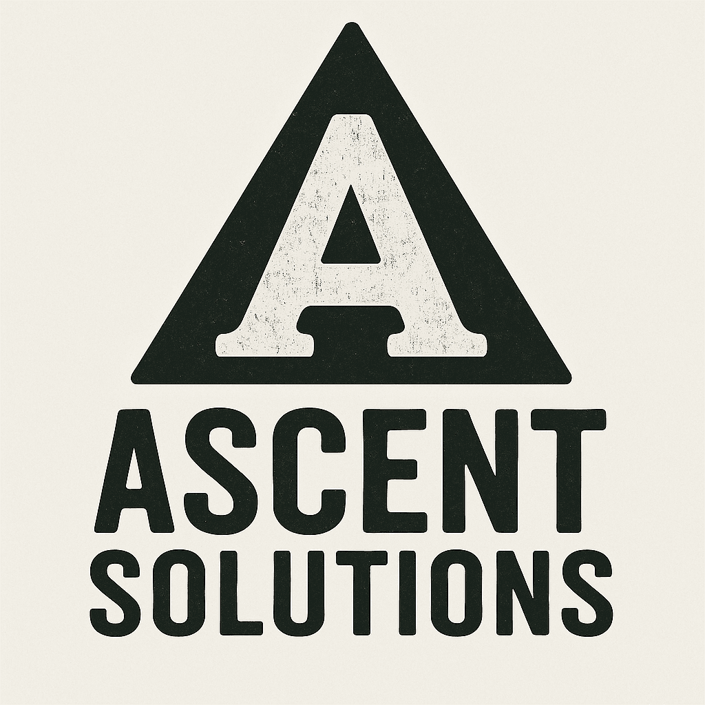 Bold Vintage Triangle 'A' Ascent Logo