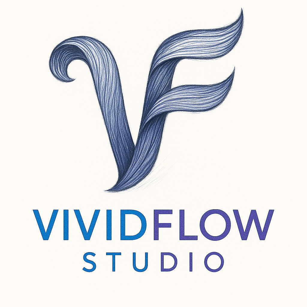 Elegant Flowing VF Monogram Logo