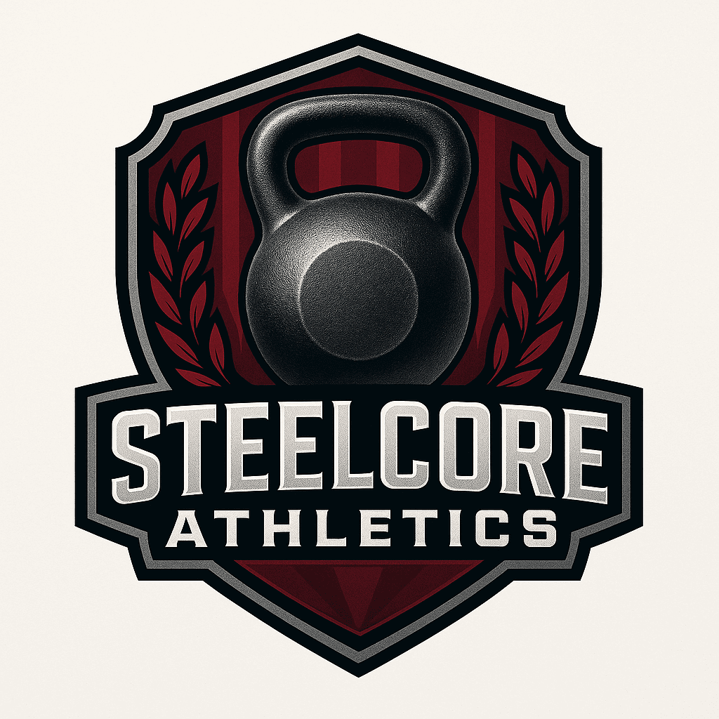 Steelcore Athletics Kettlebell Shield Logo