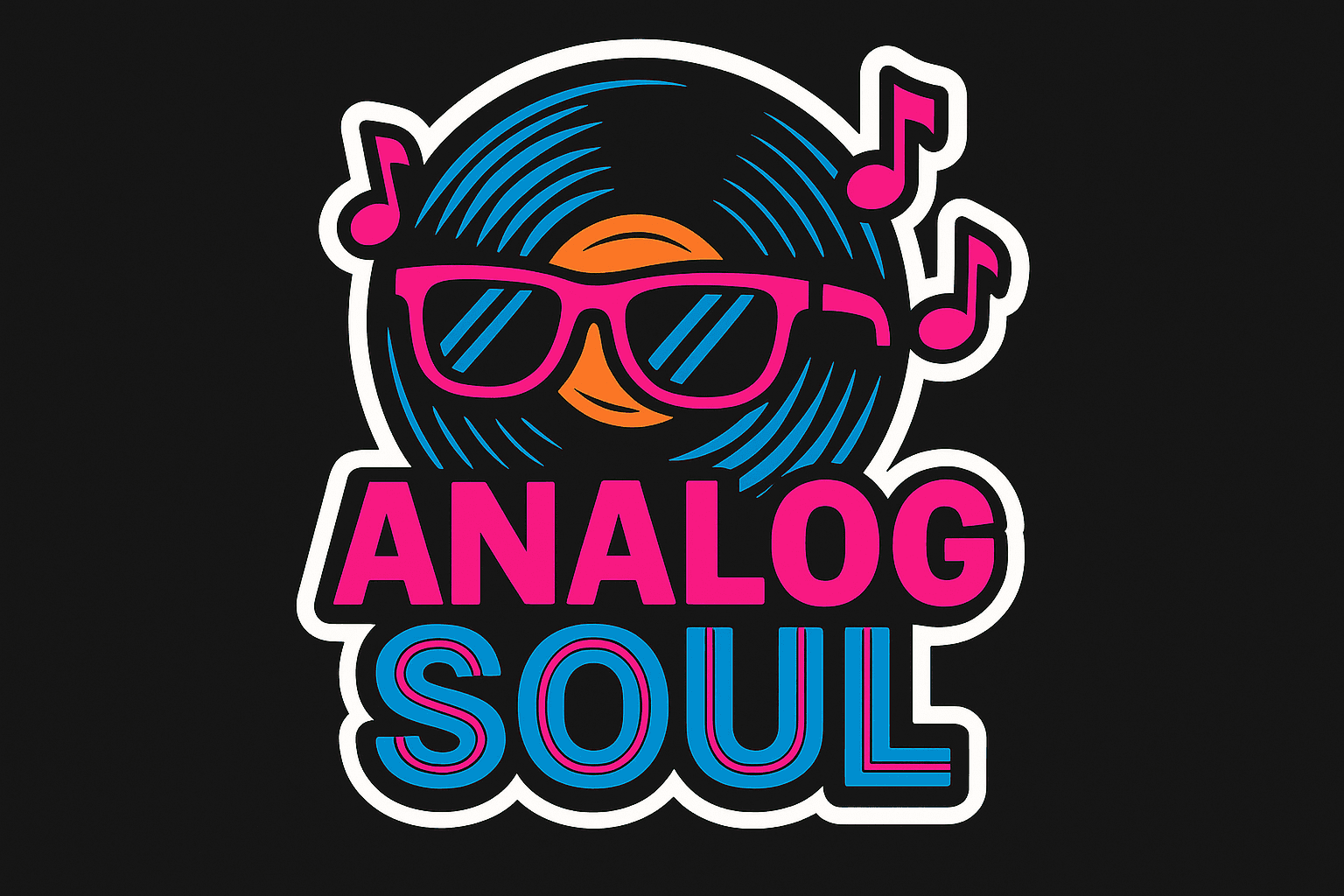 Cool Analog Soul Vinyl Record Sticker