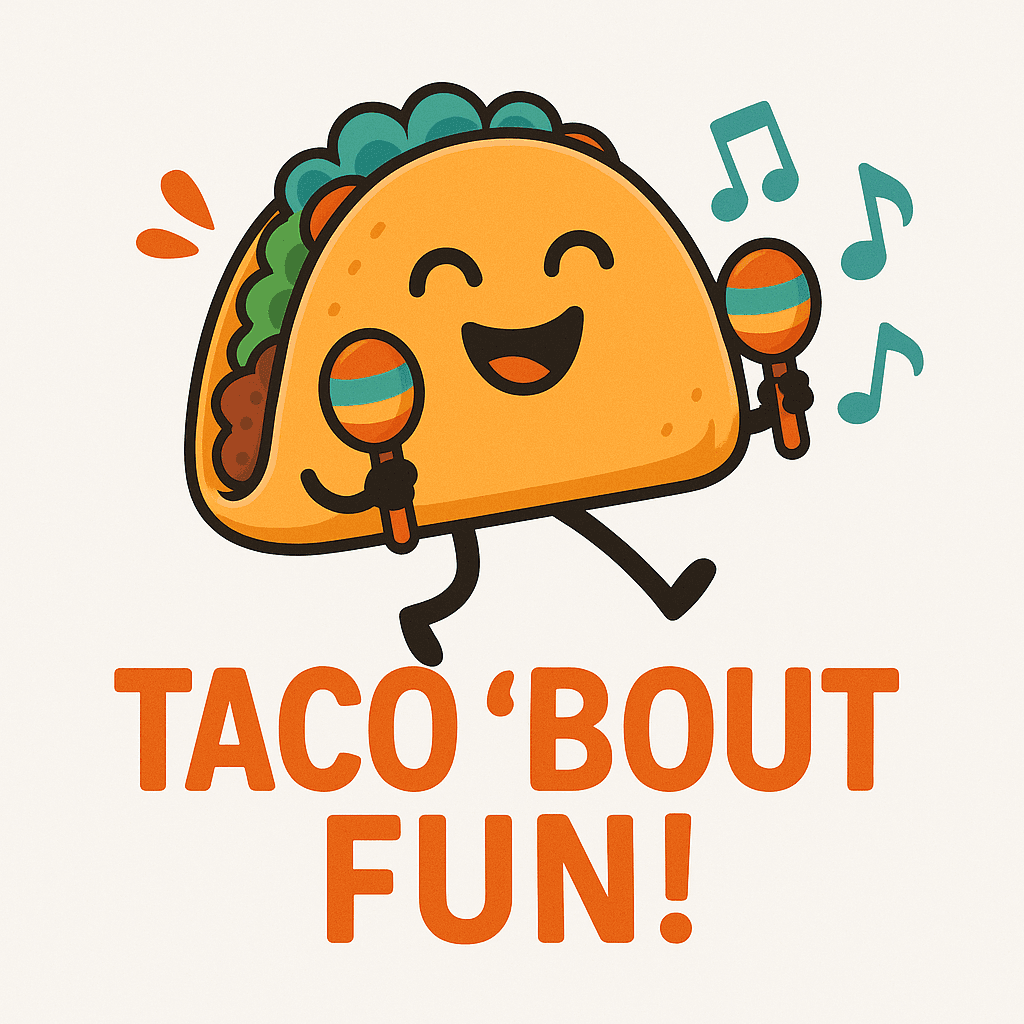 Happy Dancing Taco with Maracas Sticker