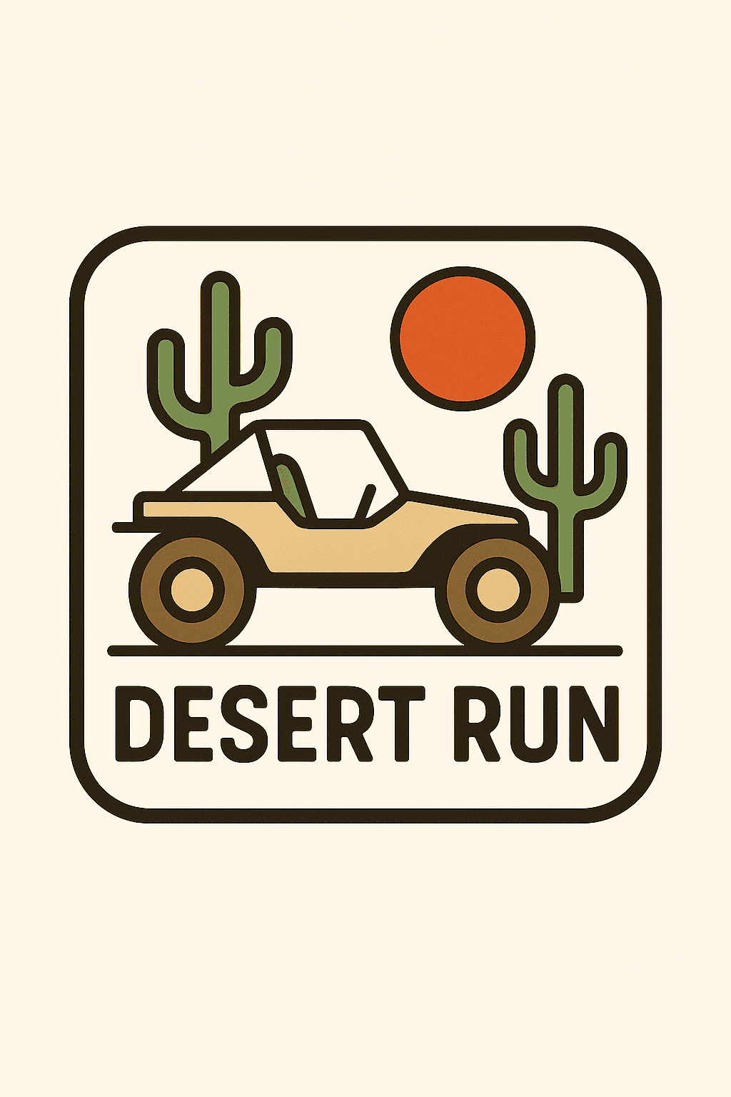Desert Run Off-Road Adventure Sticker