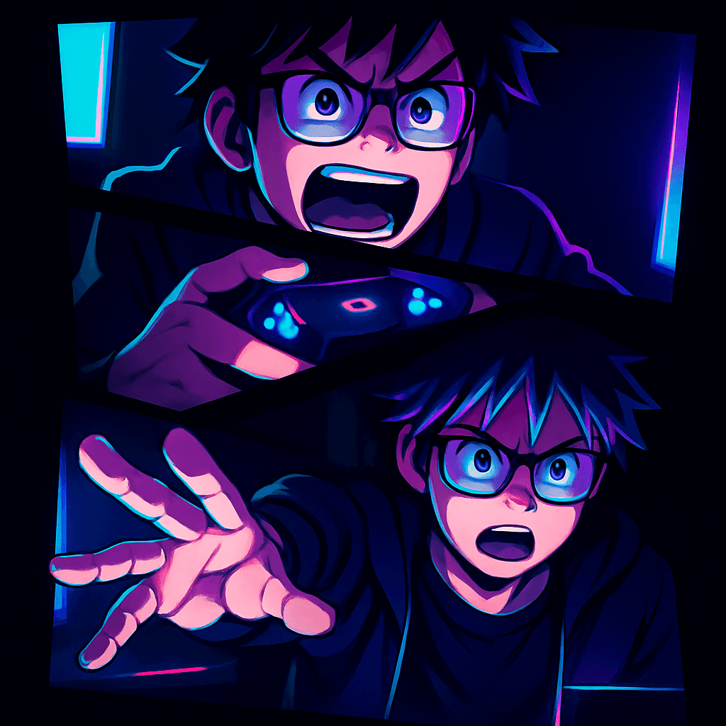 Gamer's Intense Moment