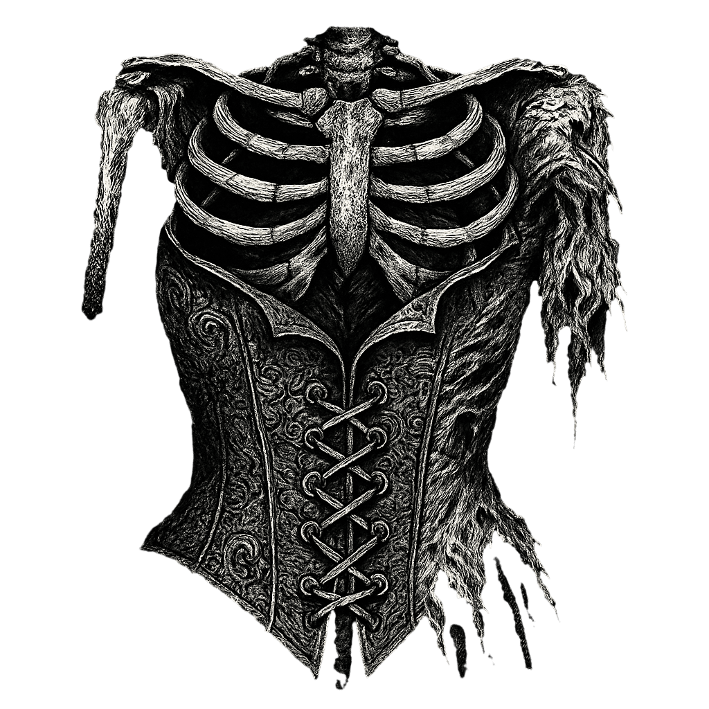 Skeleton Corset: Dark Gothic Elegance