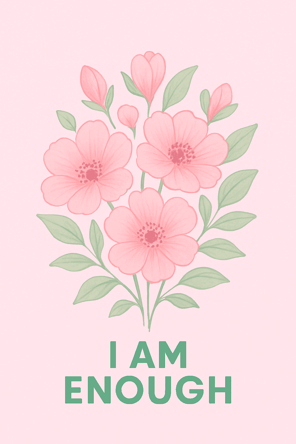 Blooming Self-Worth: I Am Enough
