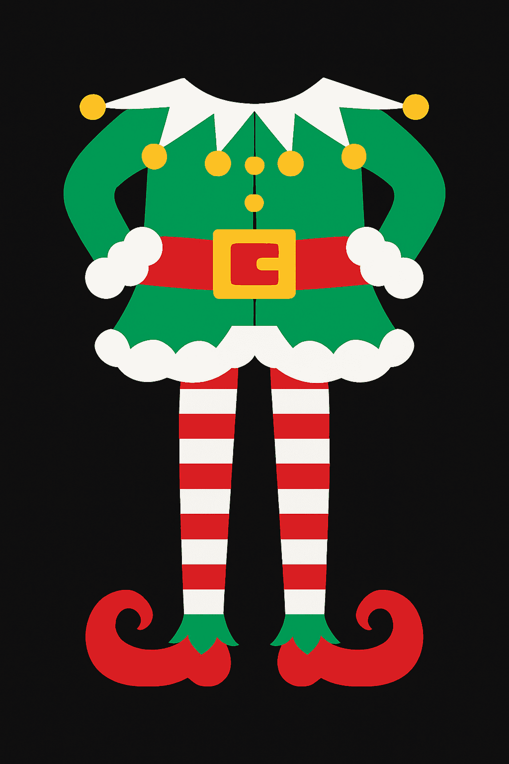 Playful Christmas Elf Costume Design