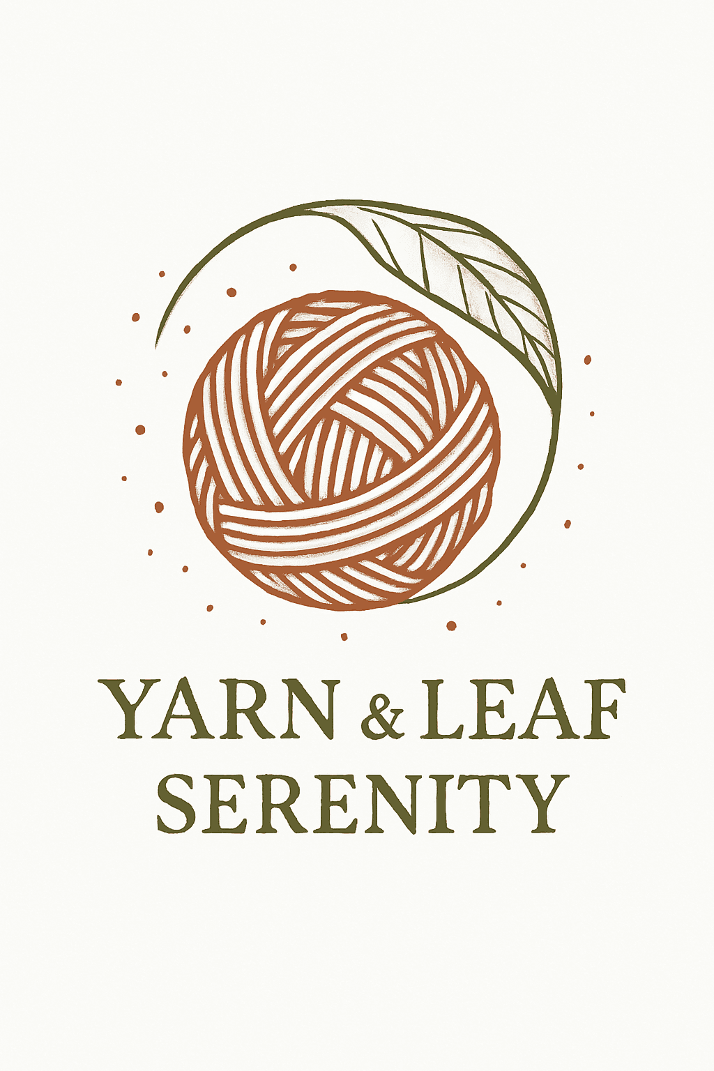 Yarn & Leaf Serenity Logo Design