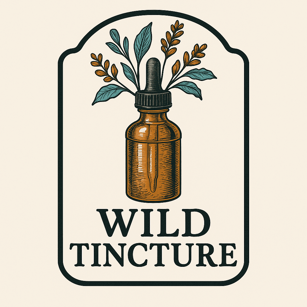 Vintage Herbal Tincture Bottle Logo