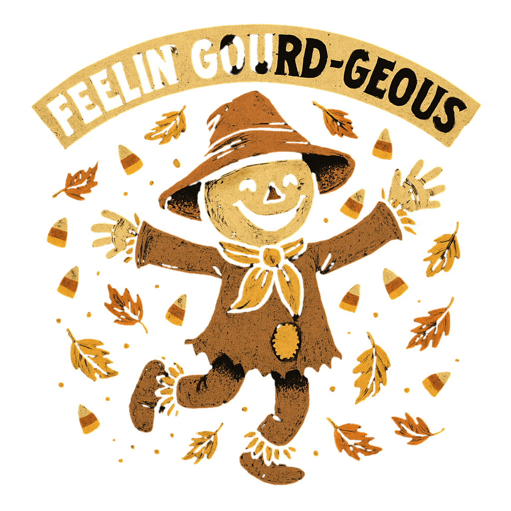 Feelin' Gourd-geous Happy Scarecrow
