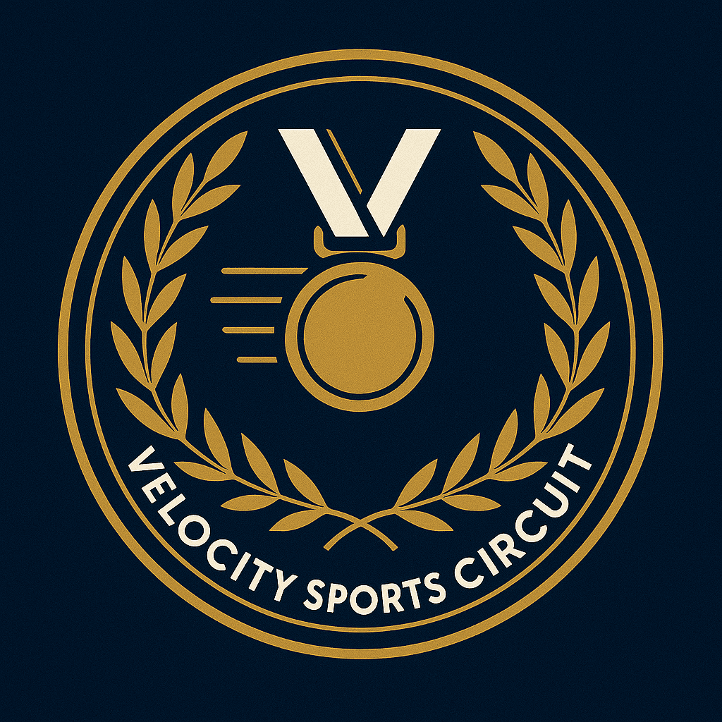 Velocity Sports Circuit Laurel Medal Logo
