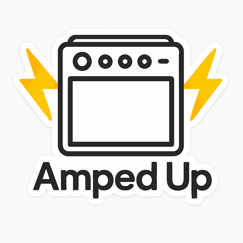 Amped Up Guitar Amplifier Sticker