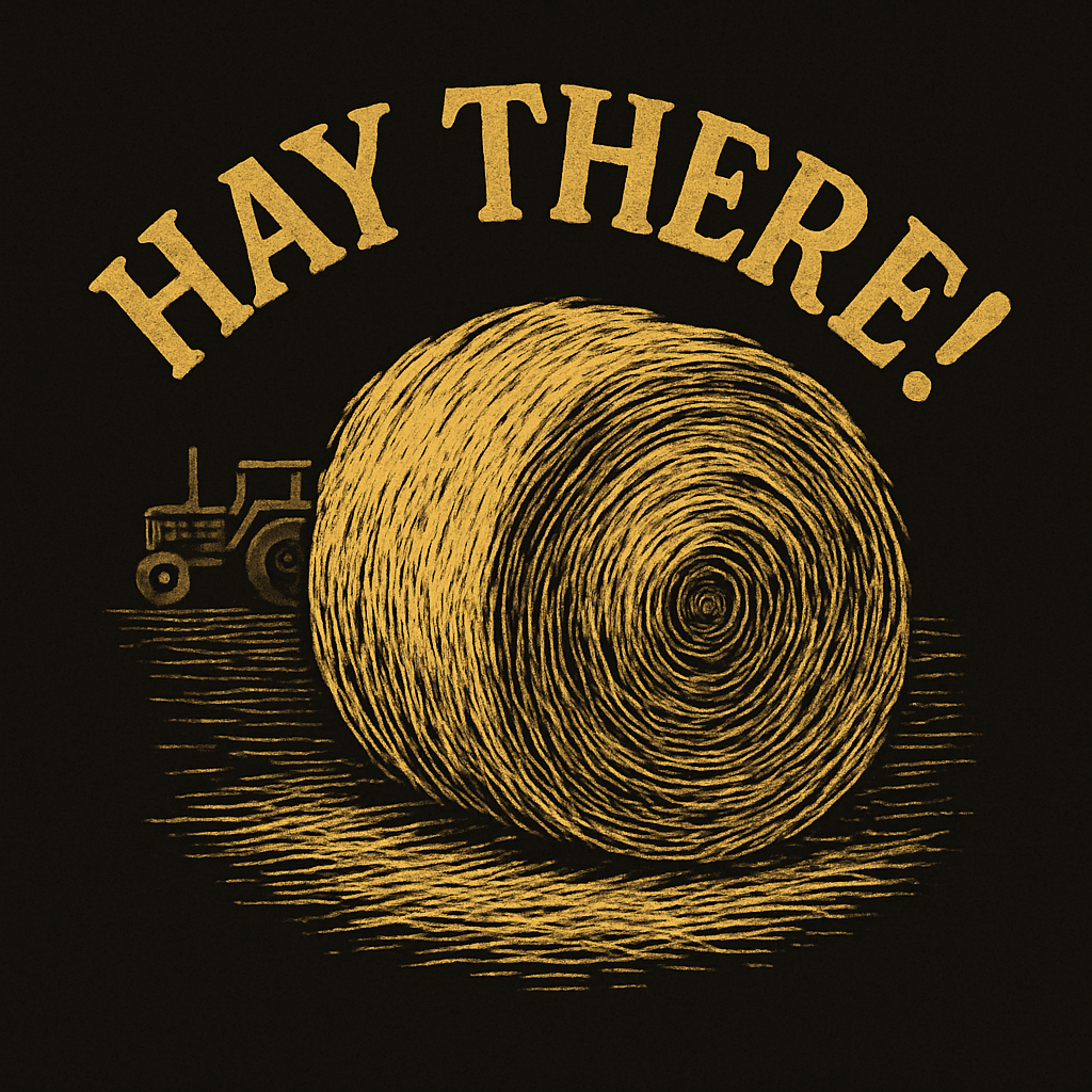 Hay There! Rustic Farm Humor Tee