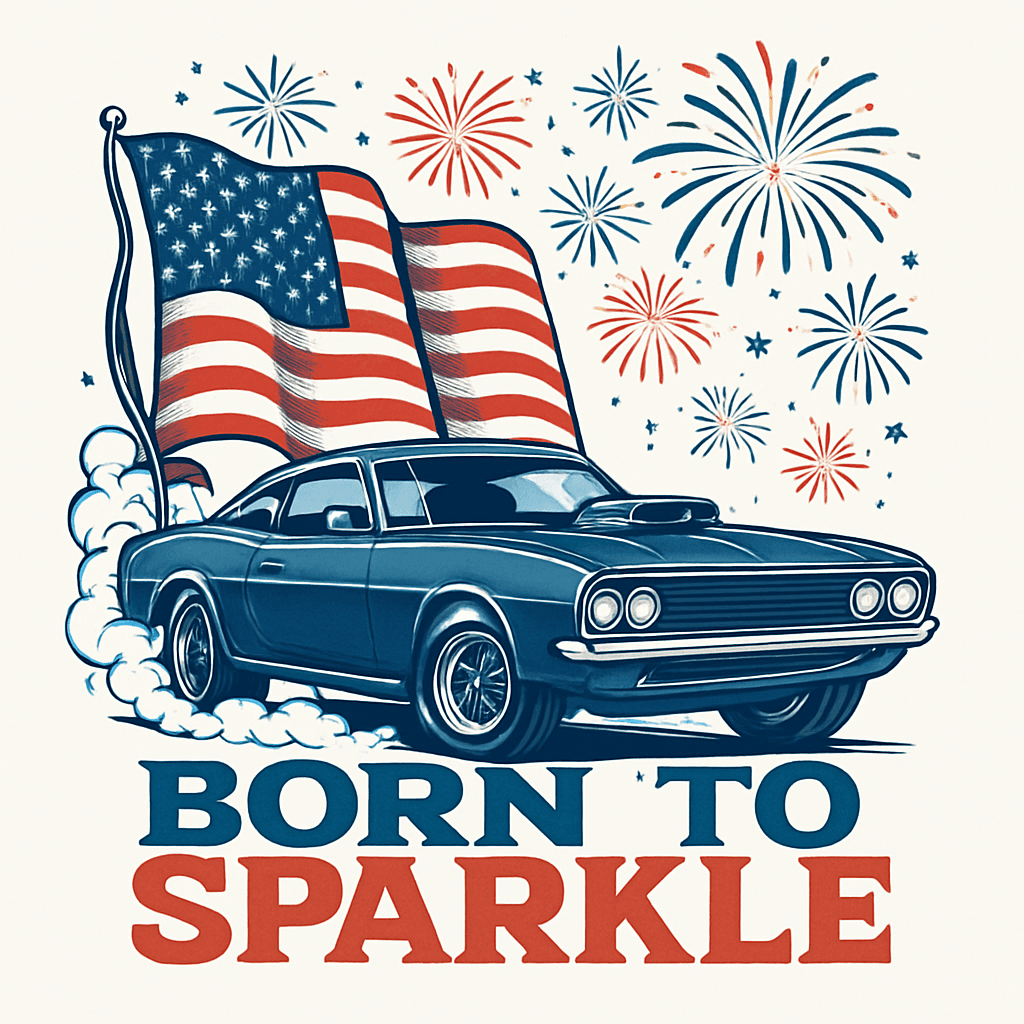 Born to Sparkle: Patriotic Car Design