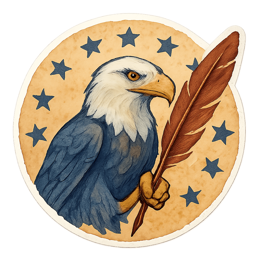 Majestic Eagle with Feather