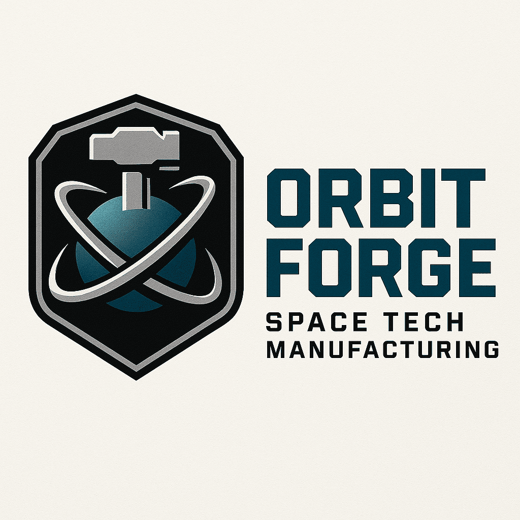 Orbit Forge Space Tech Manufacturing Logo