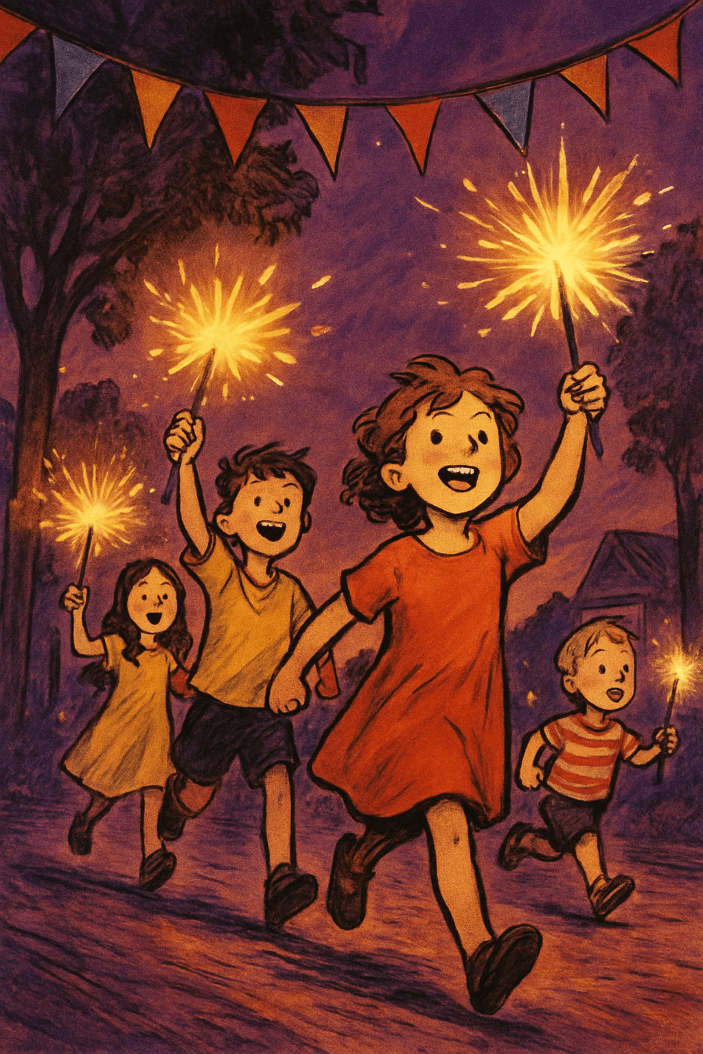 Joyful Summer Nights with Sparklers