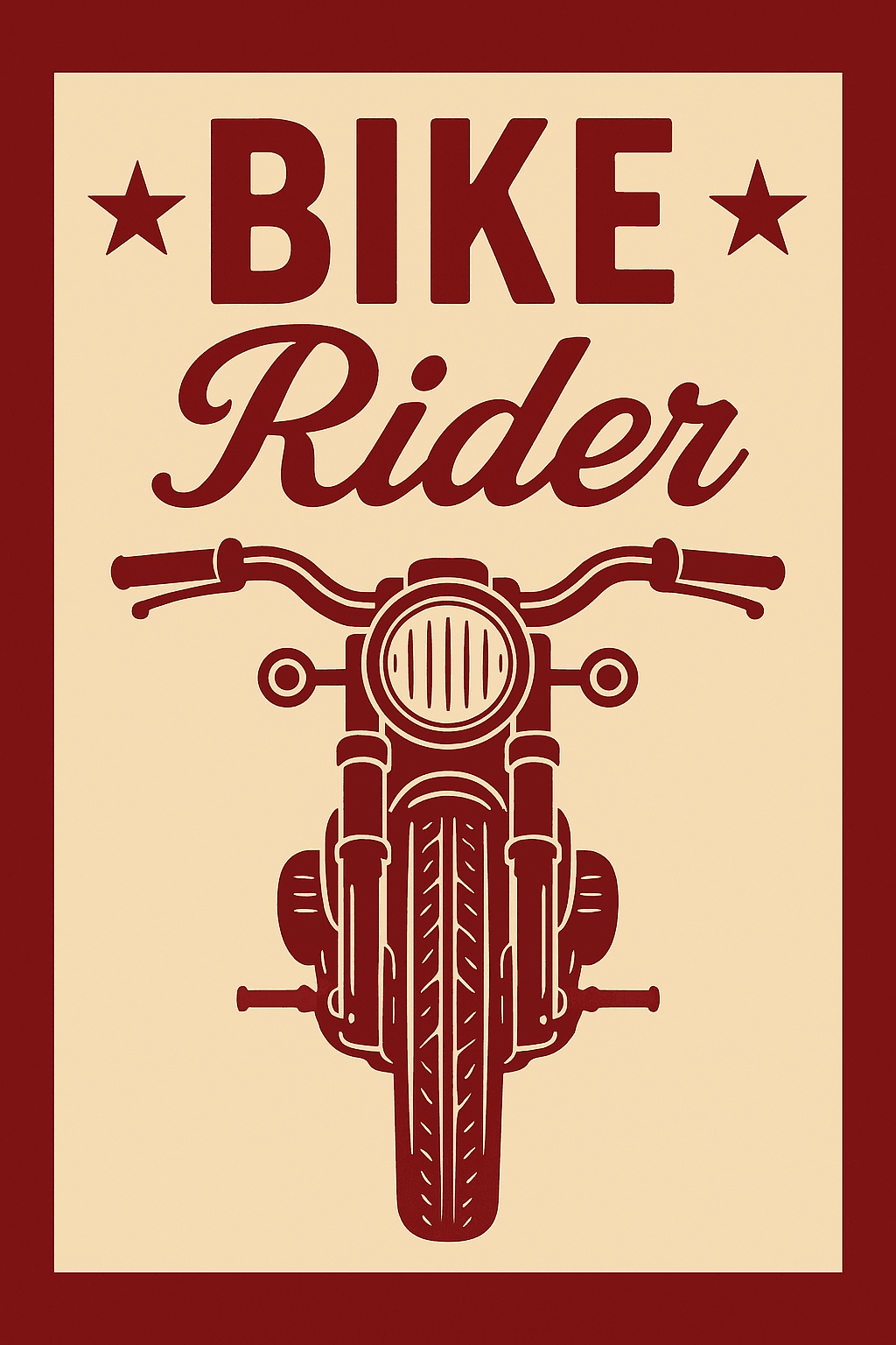 Vintage Bike Rider Motorcycle Graphic Tee