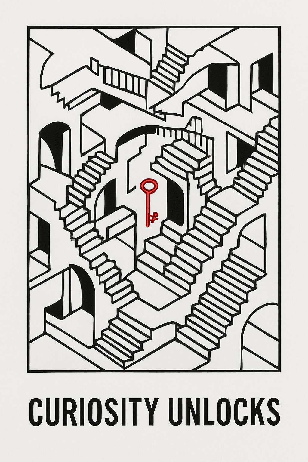 Curiosity Unlocks the Labyrinth