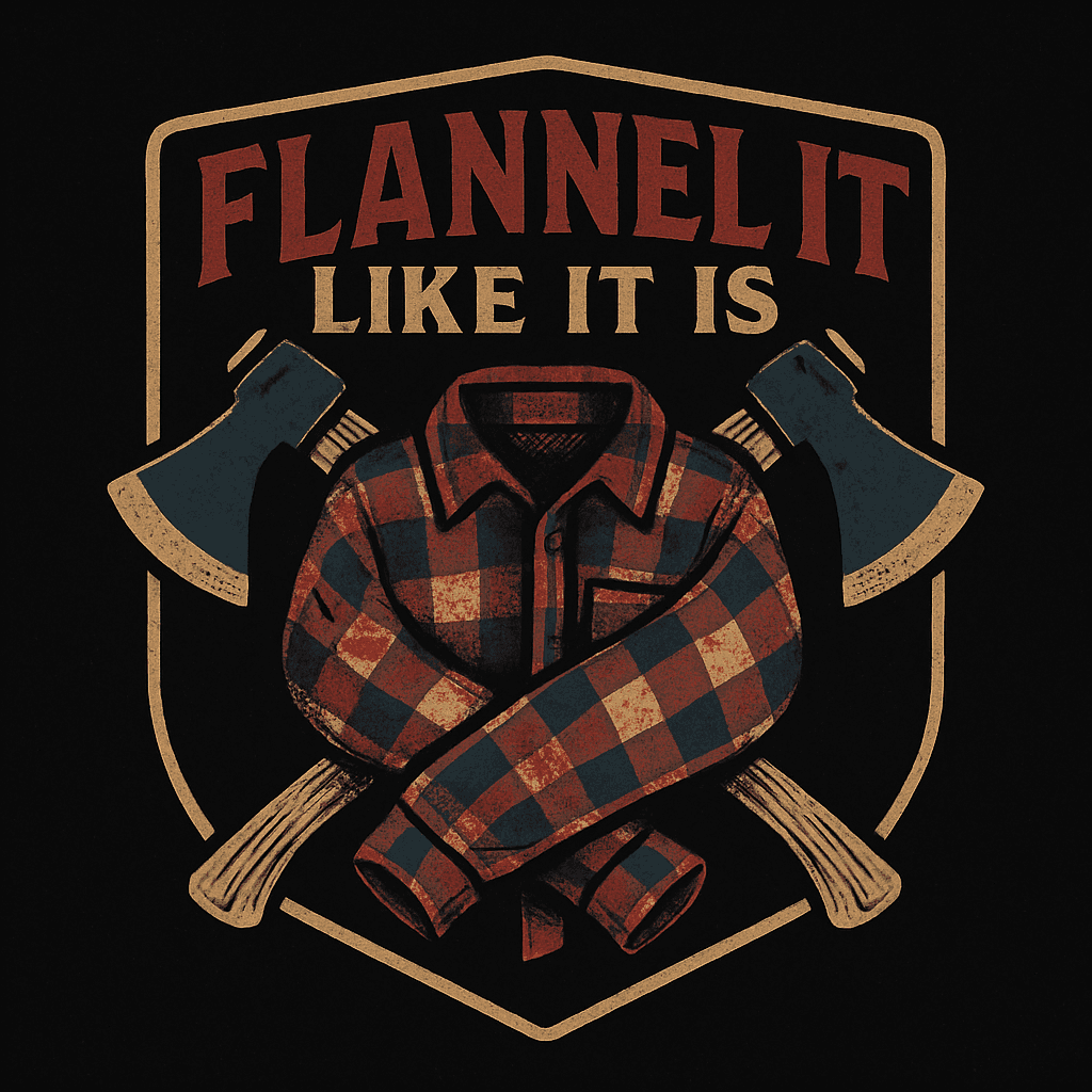 Flannel It Like It Is - Rustic Lumberjack Humor