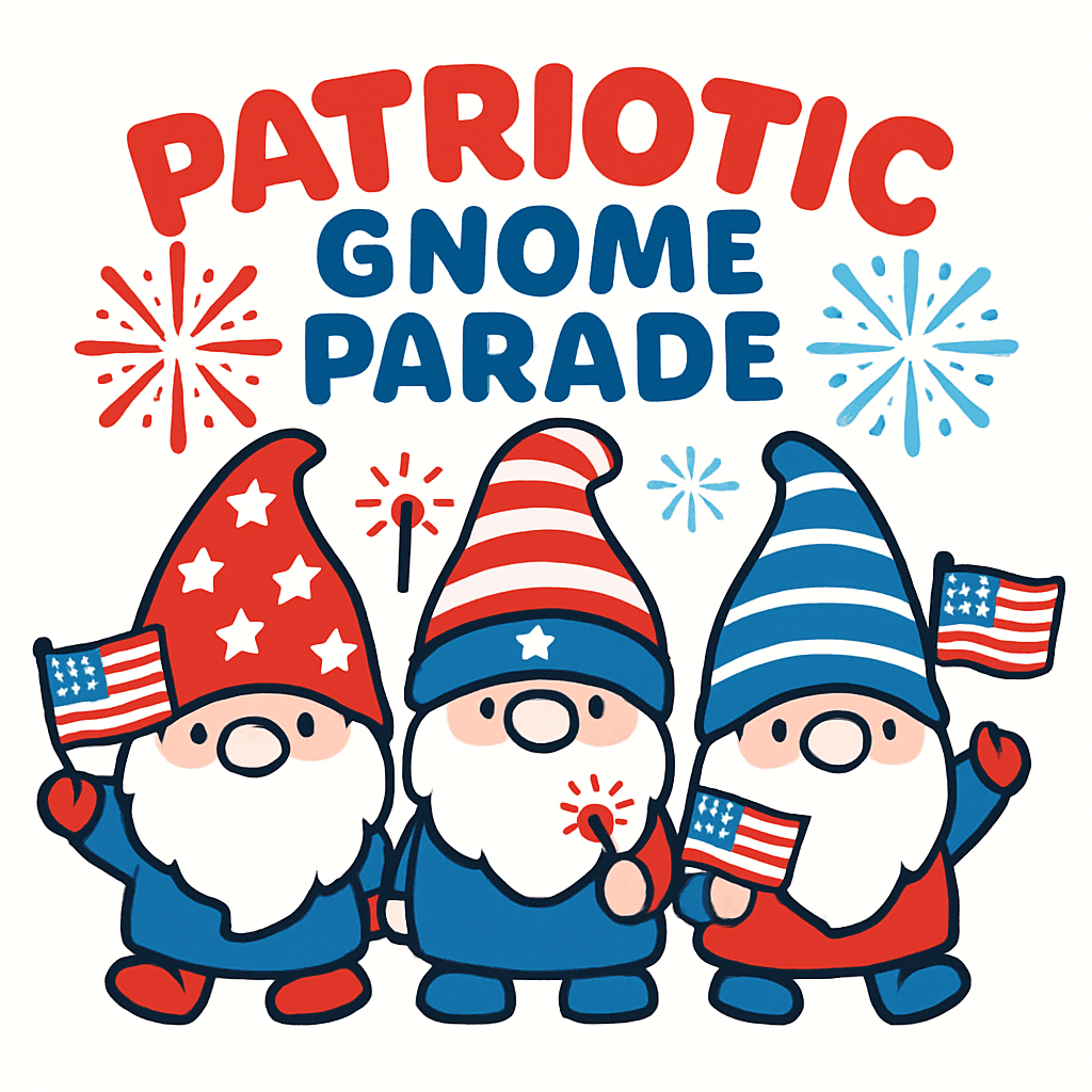 Patriotic Gnome Parade Fun