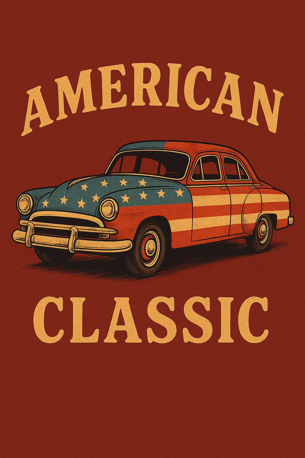 Vintage American Classic Car Tee