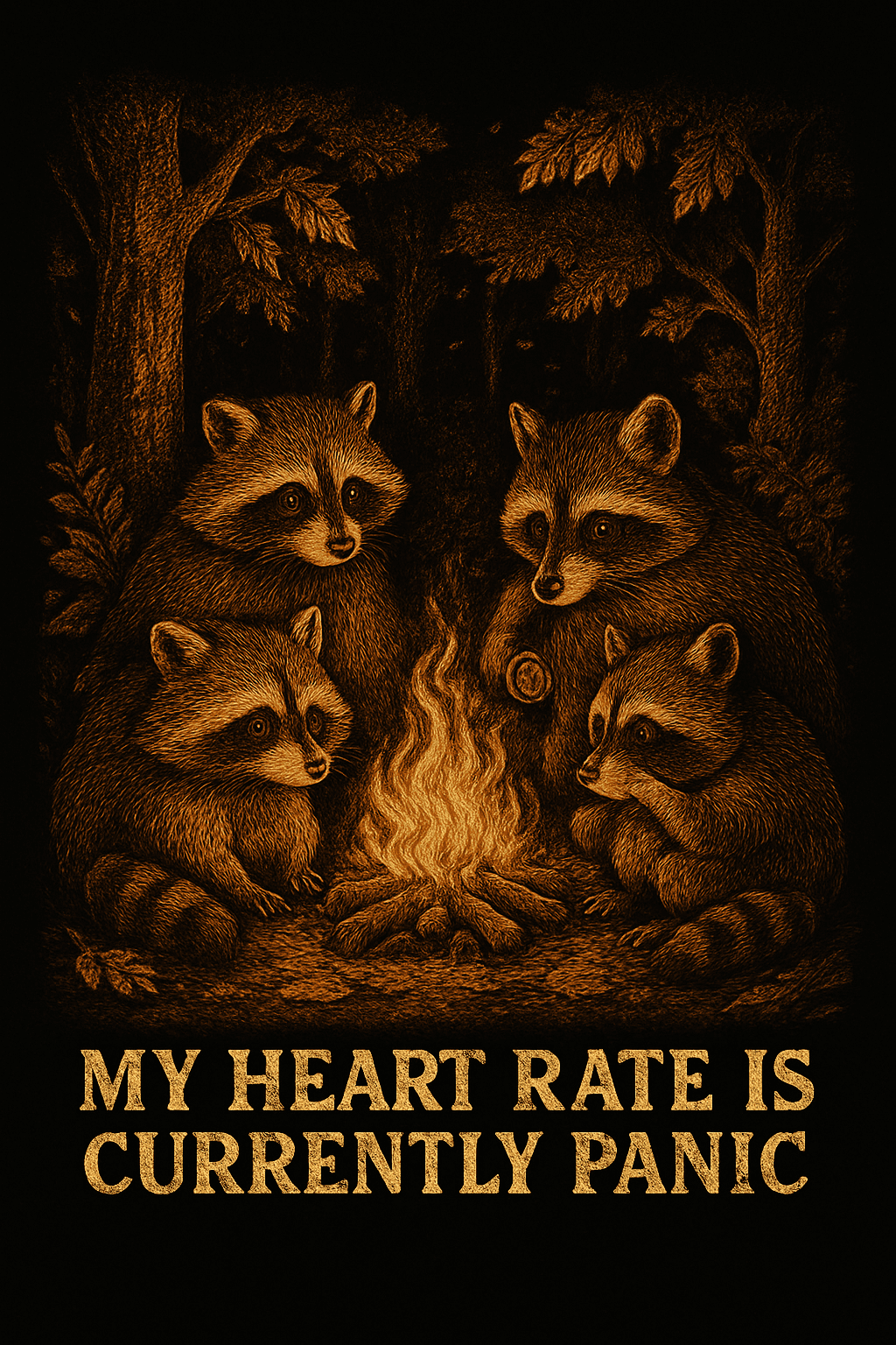 Twine Time in Autumn Shine Cute Tree Design