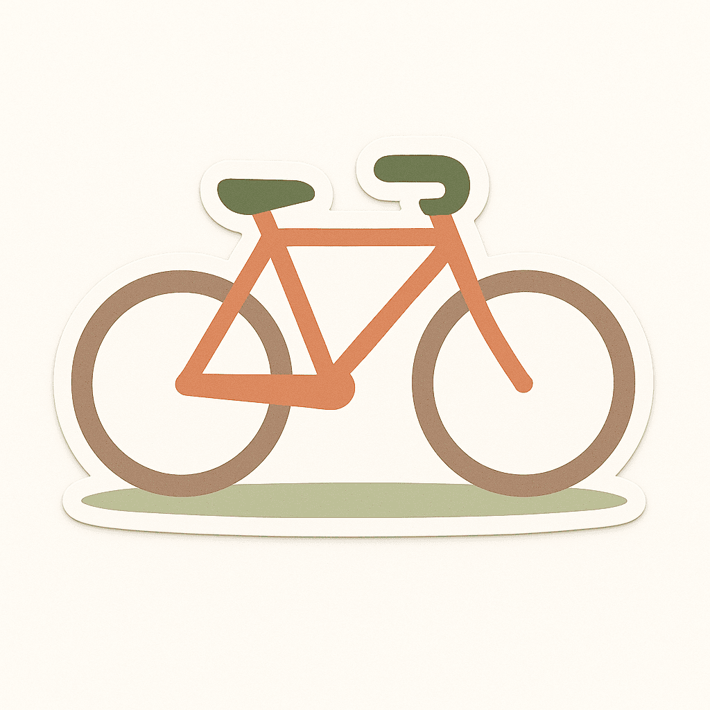 Stylish Bicycle Sticker for Adventurers