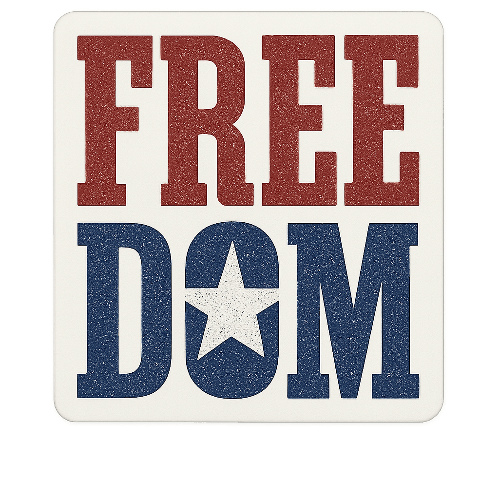 Bold Freedom Statement Design