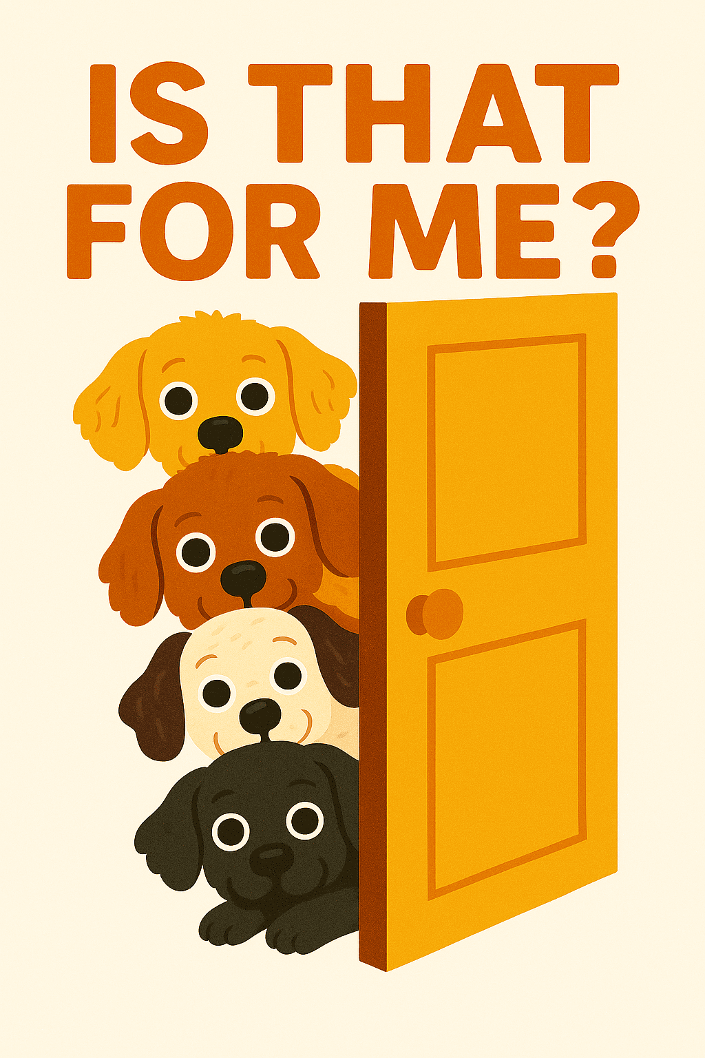 Puppy Excitement at the Door