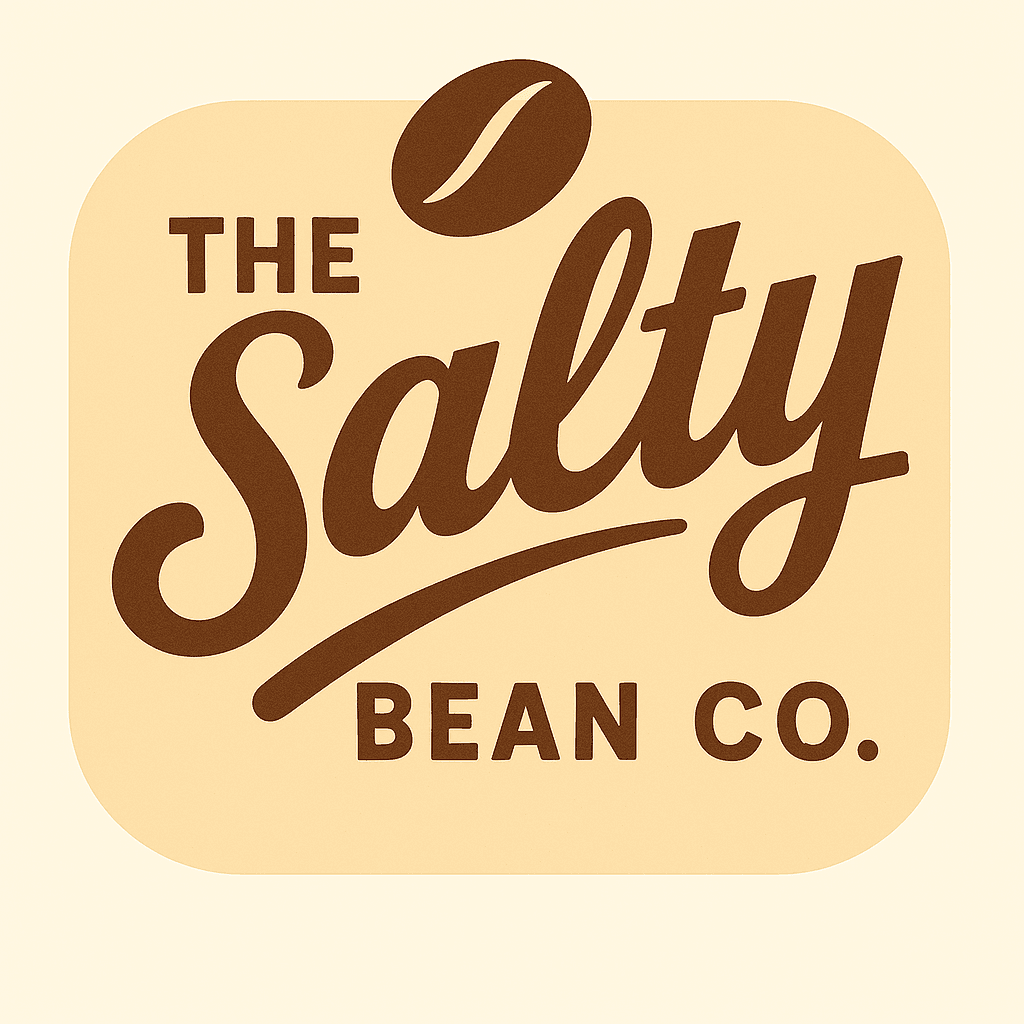 The Salty Bean Co. Retro Coffee Logo