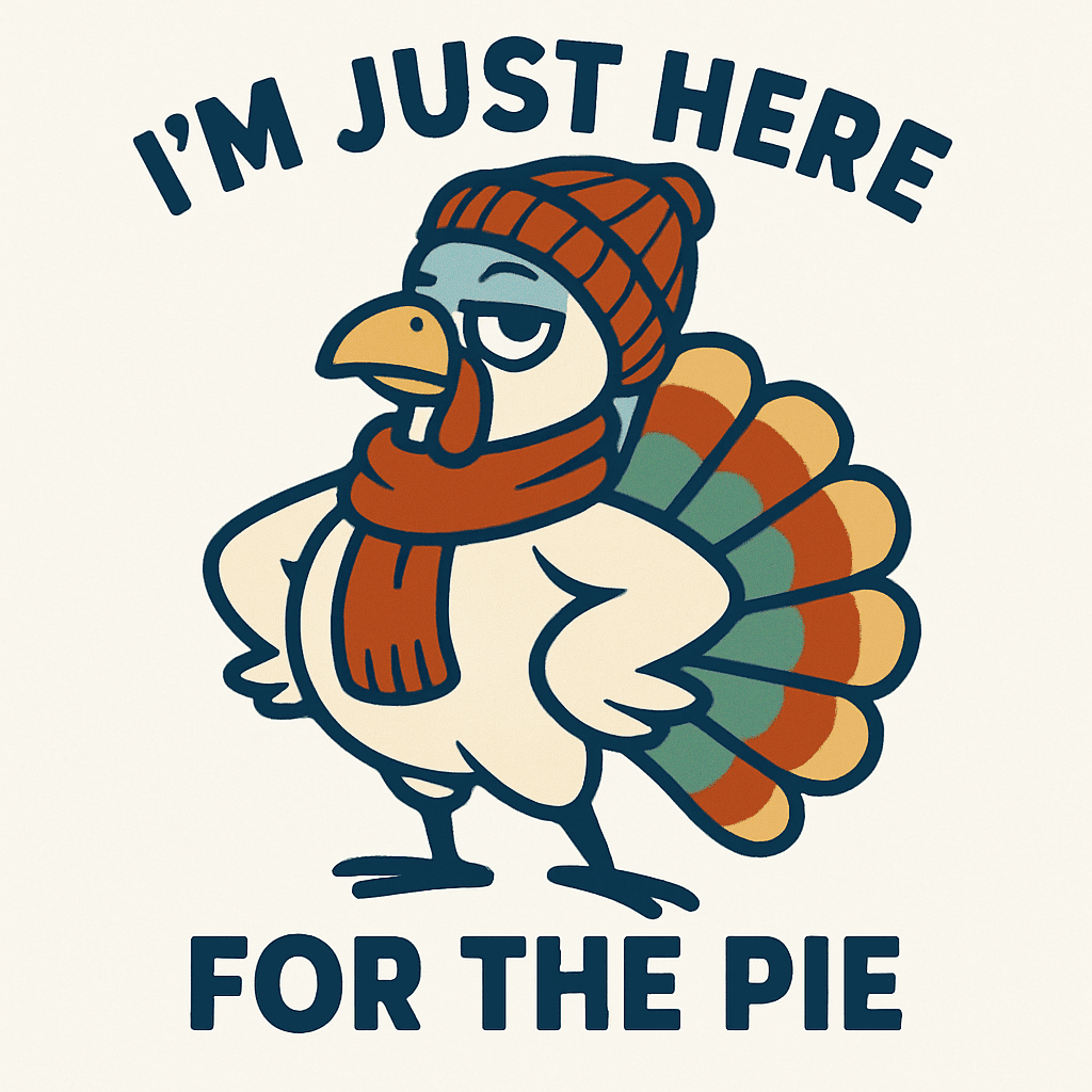 I'm Just Here for the Pie Turkey Humor