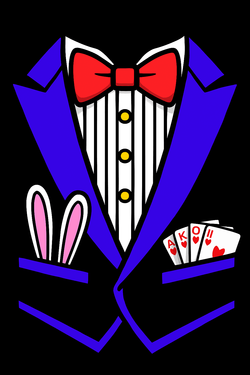 Magician's Suit with Cards & Bunny Ears