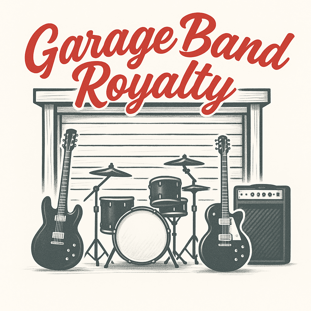 Garage Band Royalty Vintage Music Sticker