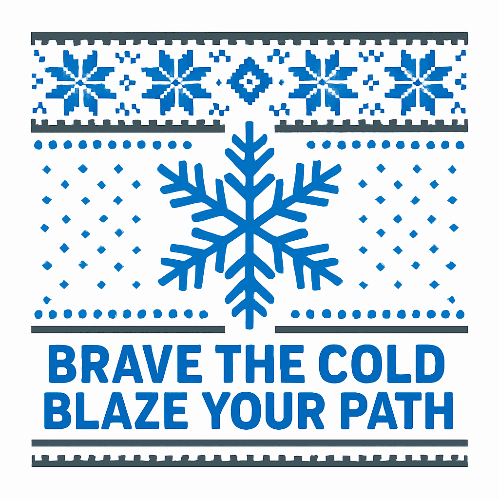 Brave the Cold Winter Inspirational Design